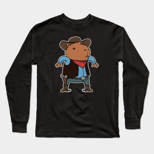 Capybara Cowboy Long Sleeve T-Shirt